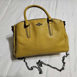 Coach mustard Crossbody bag